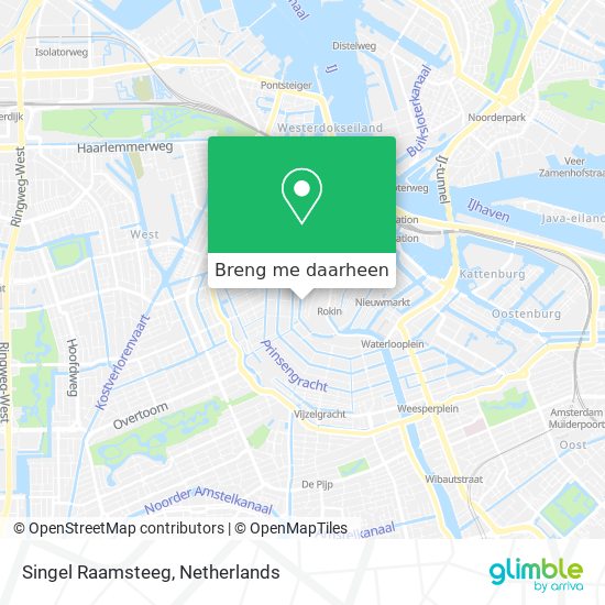 Singel Raamsteeg kaart