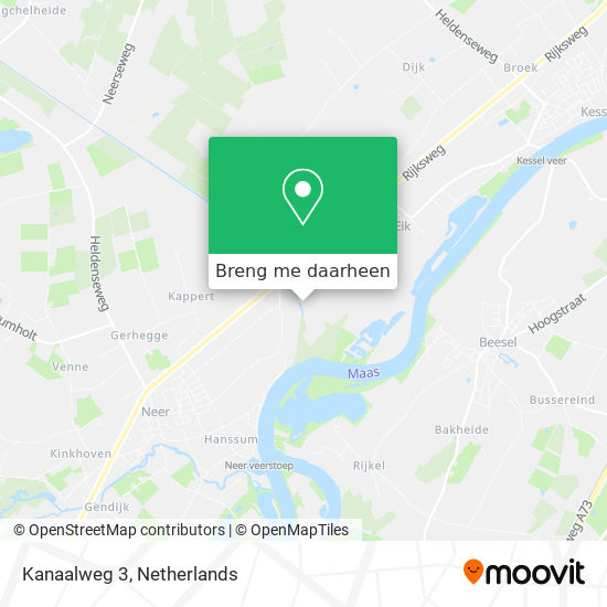 Kanaalweg 3 kaart