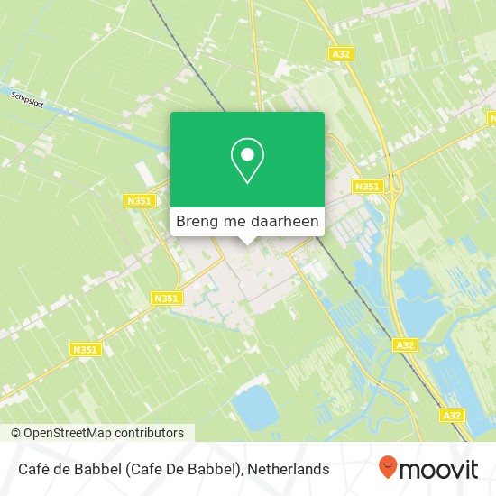 Café de Babbel (Cafe De Babbel) kaart