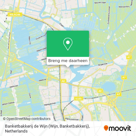 Banketbakkerij de Wijn (Wijn, Banketbakkerij) kaart