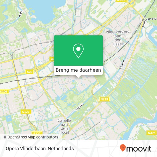 Opera Vlinderbaan kaart