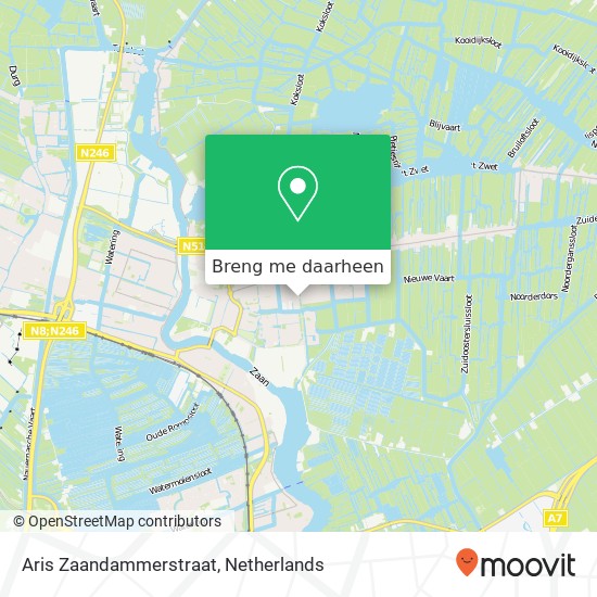 Aris Zaandammerstraat kaart