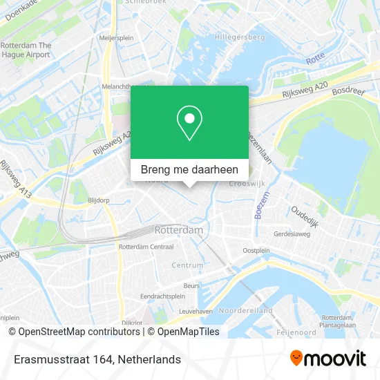 Erasmusstraat 164 kaart