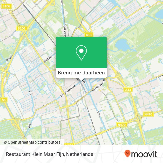 Restaurant Klein Maar Fijn kaart