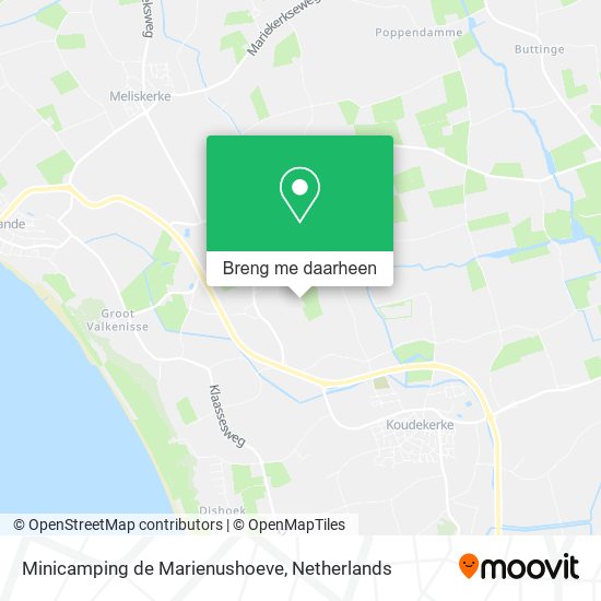 Minicamping de Marienushoeve kaart