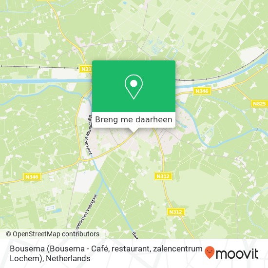 Bousema (Bousema - Café, restaurant, zalencentrum Lochem) kaart