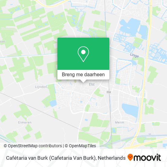 Cafétaria van Burk (Cafetaria Van Burk) kaart