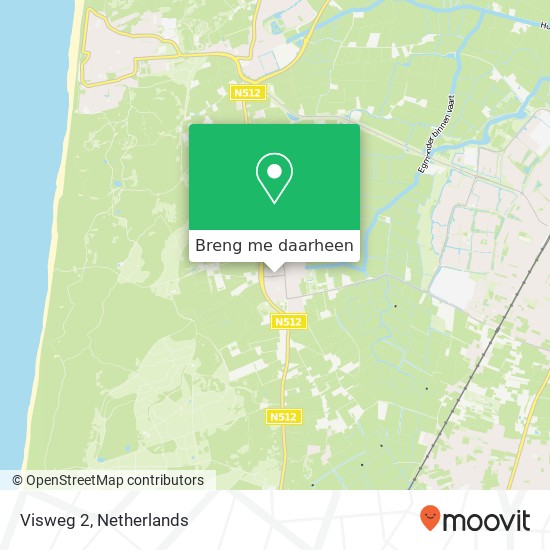 Visweg 2 kaart