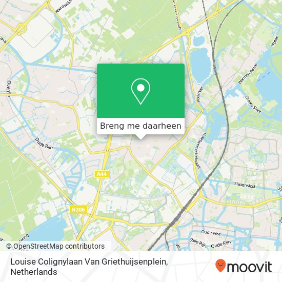Louise Colignylaan Van Griethuijsenplein kaart