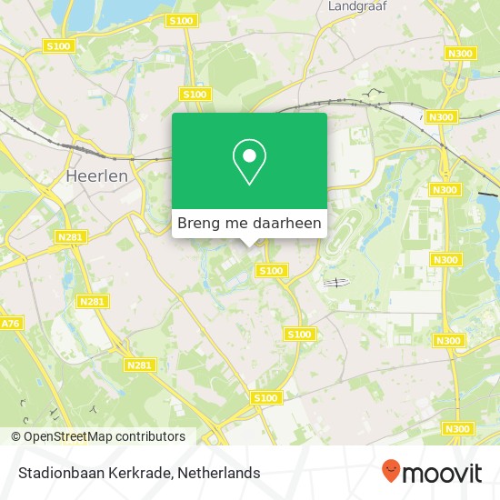 Stadionbaan Kerkrade kaart
