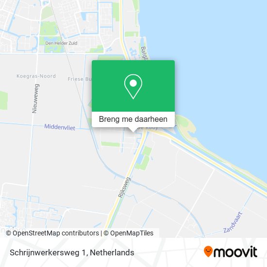 Schrijnwerkersweg 1 kaart