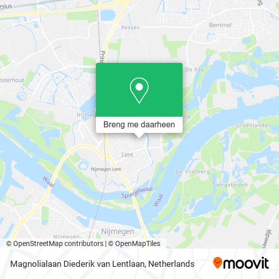 Magnolialaan Diederik van Lentlaan kaart