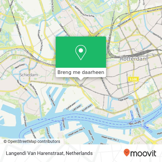 Langendi Van Harenstraat kaart