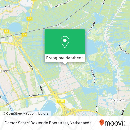 Doctor Scharf Dokter de Boerstraat kaart