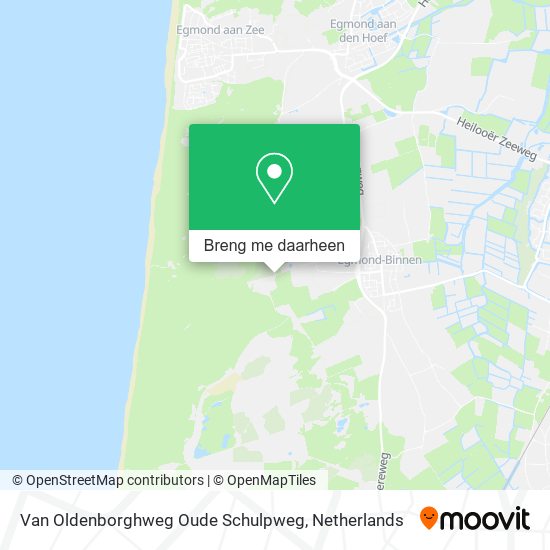 Van Oldenborghweg Oude Schulpweg kaart