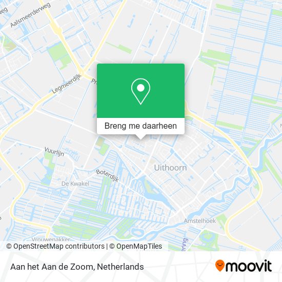 Aan het Aan de Zoom kaart