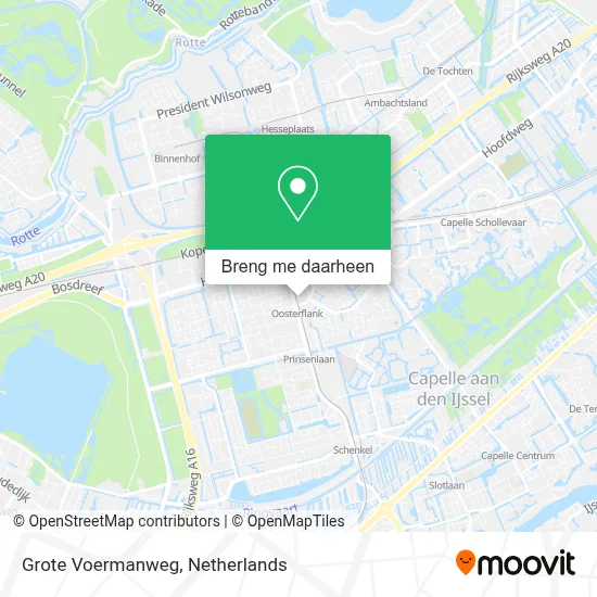 Grote Voermanweg kaart