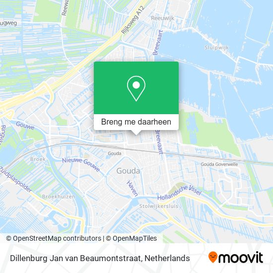 Dillenburg Jan van Beaumontstraat kaart