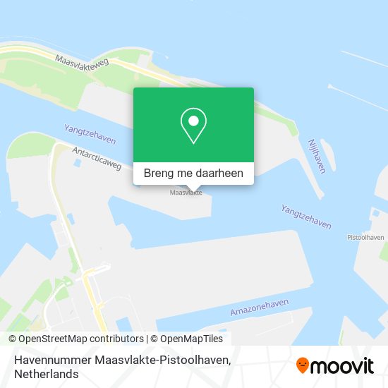 Havennummer Maasvlakte-Pistoolhaven kaart