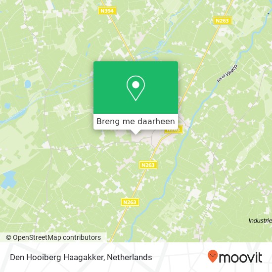 Den Hooiberg Haagakker kaart