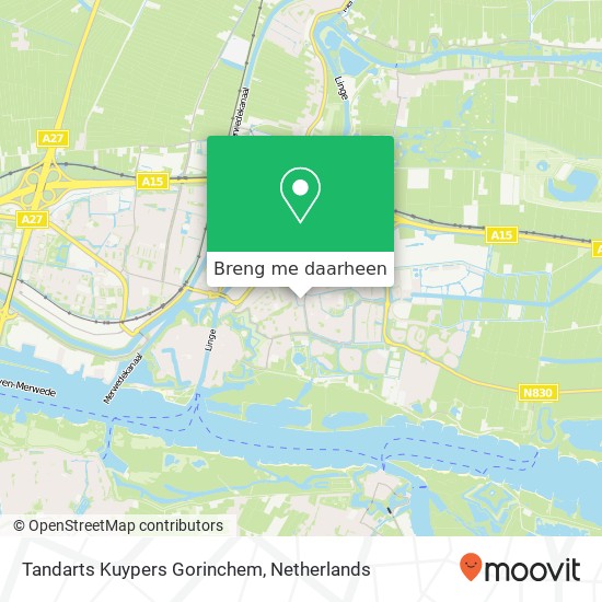 Tandarts Kuypers Gorinchem kaart