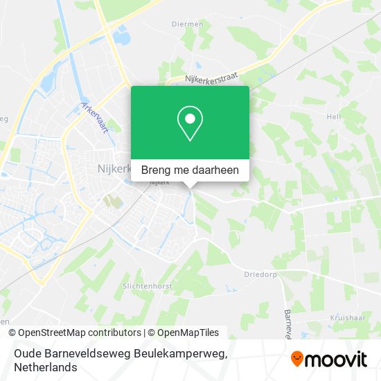 Oude Barneveldseweg Beulekamperweg kaart