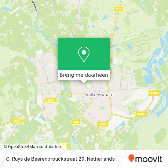C. Ruys de Beerenbrouckstraat 29 kaart