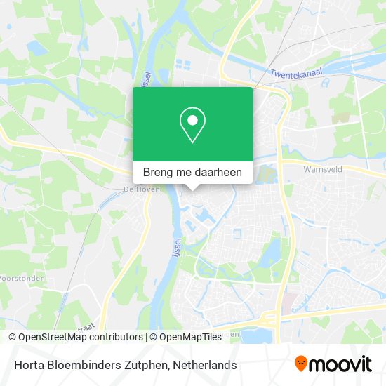 Horta Bloembinders Zutphen kaart