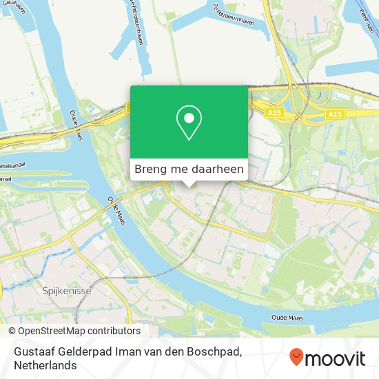 Gustaaf Gelderpad Iman van den Boschpad kaart