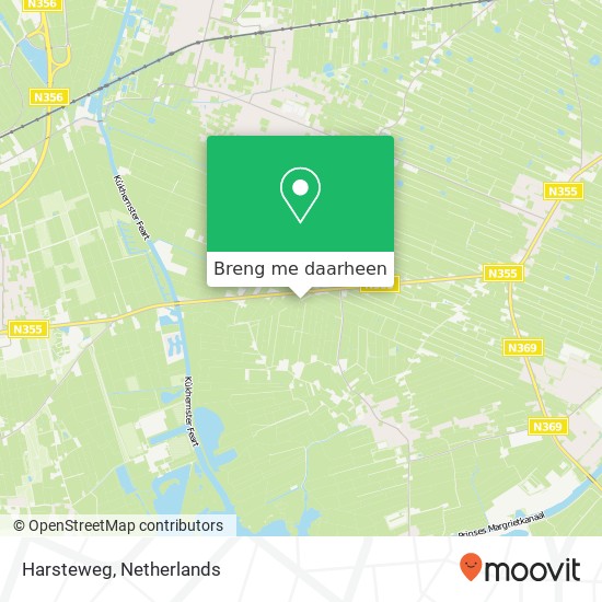 Harsteweg kaart