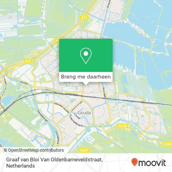 Graaf van Bloi Van Oldenbarneveldstraat kaart