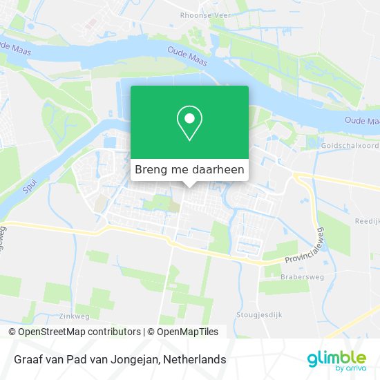 Graaf van Pad van Jongejan kaart