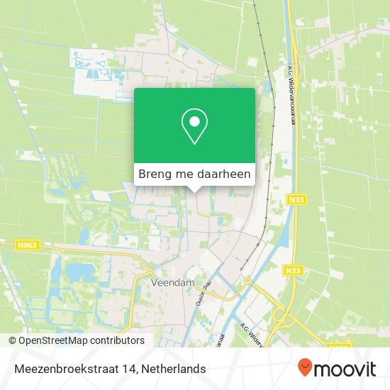 Meezenbroekstraat 14 kaart