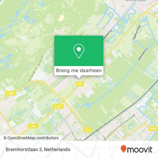 Bremhorstlaan 3 kaart