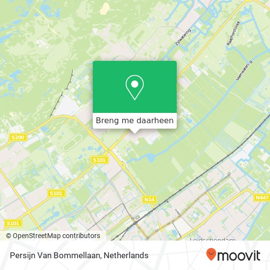 Persijn Van Bommellaan kaart