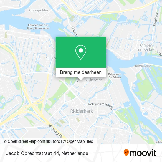Jacob Obrechtstraat 44 kaart