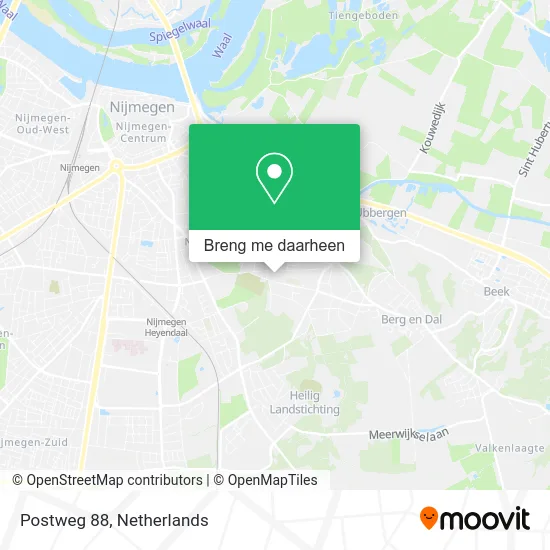 Postweg 88 kaart