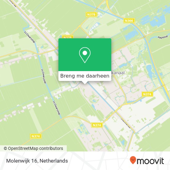 Molenwijk 16 kaart