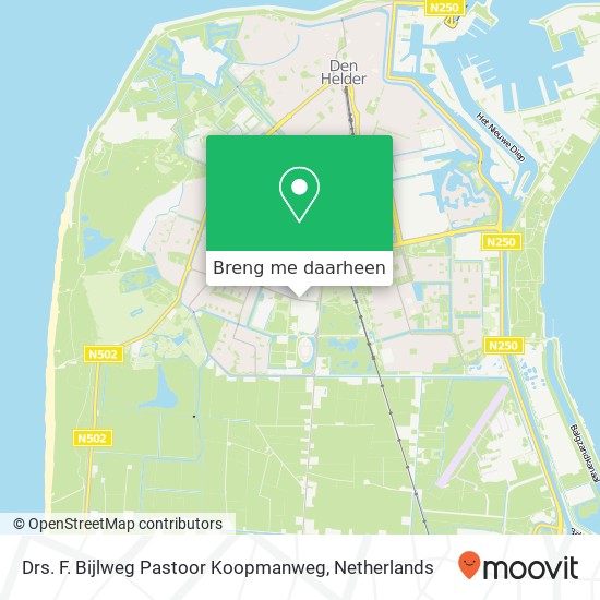 Drs. F. Bijlweg Pastoor Koopmanweg kaart
