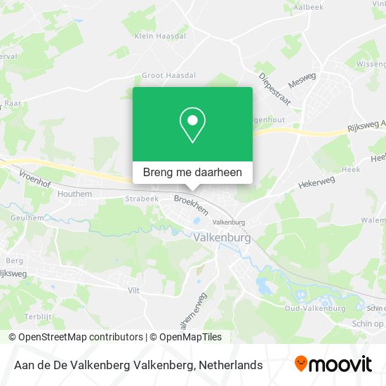 Aan de De Valkenberg Valkenberg kaart