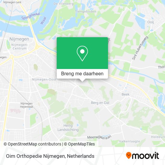 Oim Orthopedie Nijmegen kaart