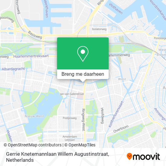 Gerrie Knetemannlaan Willem Augustinstraat kaart