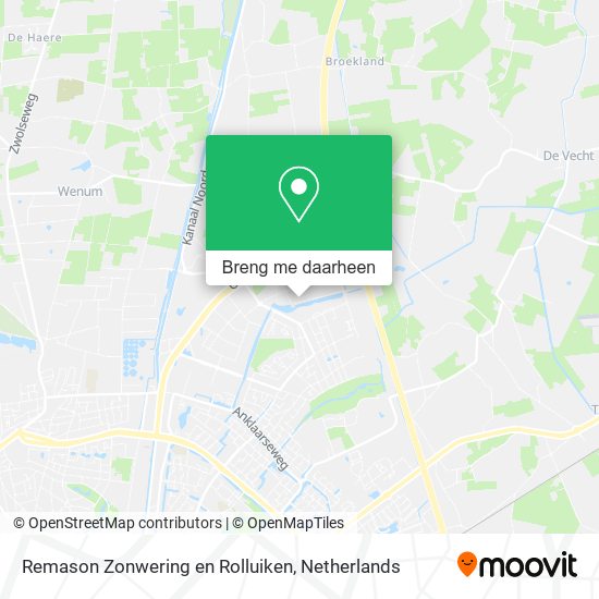 Remason Zonwering en Rolluiken kaart