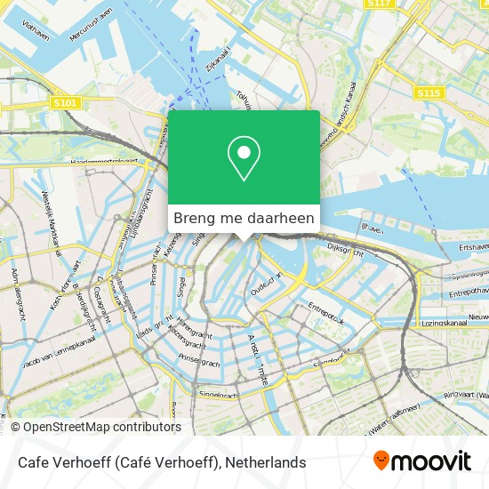 Cafe Verhoeff (Café Verhoeff) kaart