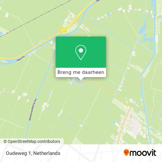 Oudeweg 1 kaart