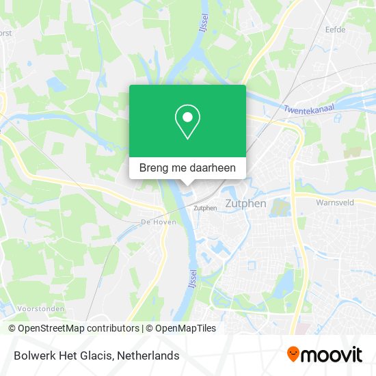 Bolwerk Het Glacis kaart