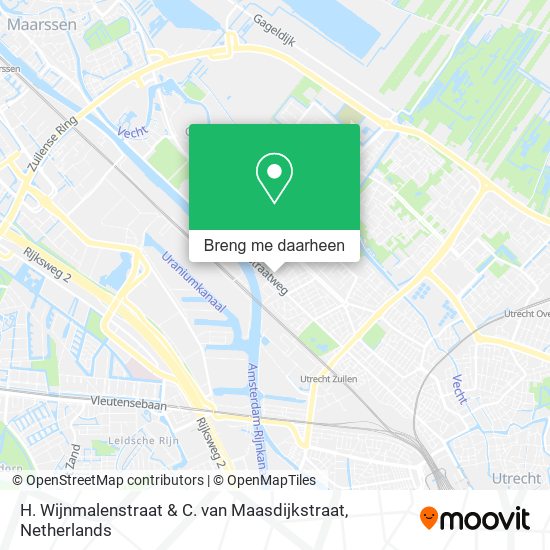 H. Wijnmalenstraat & C. van Maasdijkstraat kaart
