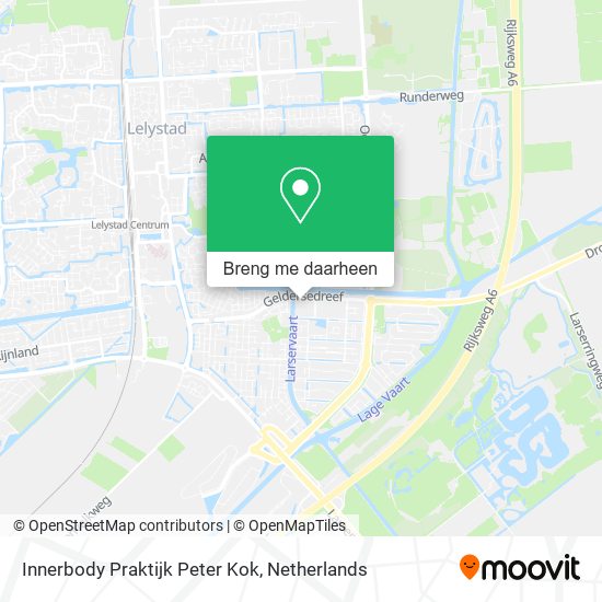 Innerbody Praktijk Peter Kok kaart