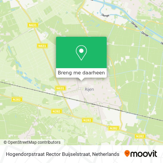 Hogendorpstraat Rector Buijselstraat kaart
