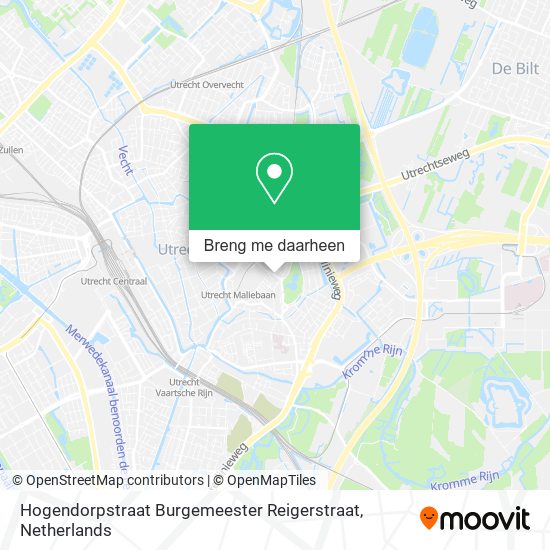 Hogendorpstraat Burgemeester Reigerstraat kaart
